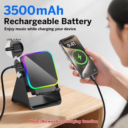Transform Your Sound Experience with the 5-in-1 Auto-Induction Wireless Speaker – Featuring 8 RGB Light Modes and HIFI Sound for Ultimate Portability!