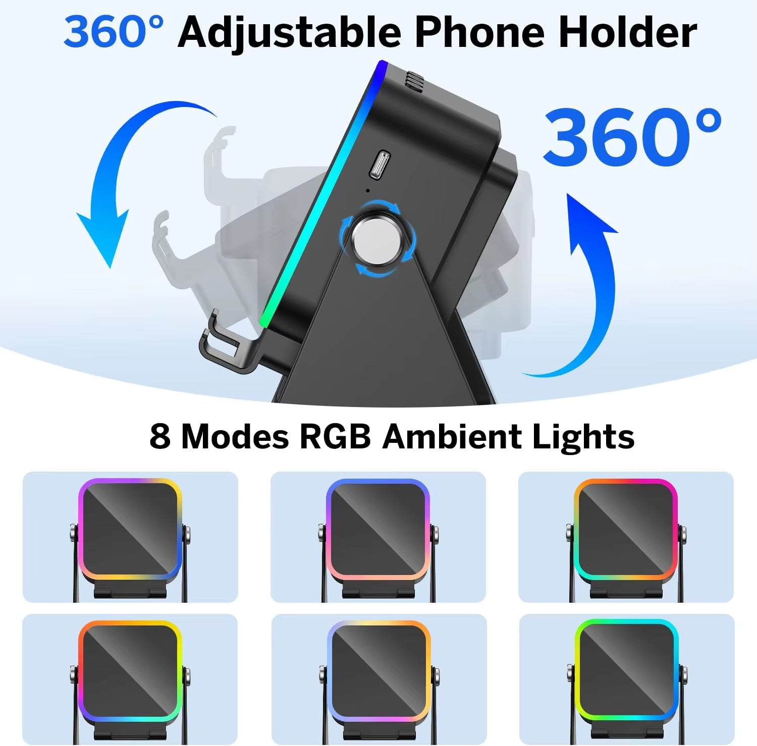 Transform Your Sound Experience with the 5-in-1 Auto-Induction Wireless Speaker – Featuring 8 RGB Light Modes and HIFI Sound for Ultimate Portability!