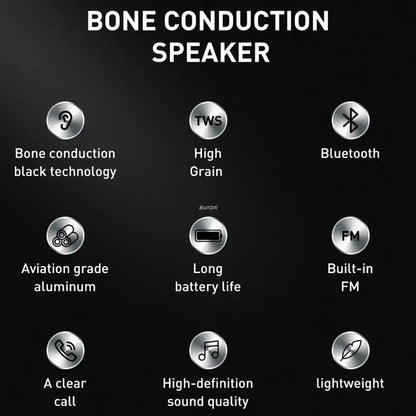Experience Unmatched Sound with the Mini Bone Conduction Bluetooth Speaker - Your Portable FM Radio and TWS Stereo Solution!